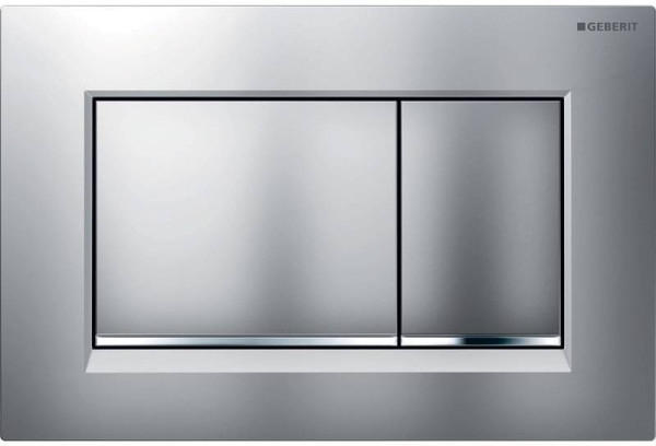 115.883.JQ.1 клавиша двойного смыва Sigma 30 NEW к 111.300/350/361/362/380/390/796 не оставляет отпечатков пальцев, хром мат/хром глянц/хром мат. Фото 1