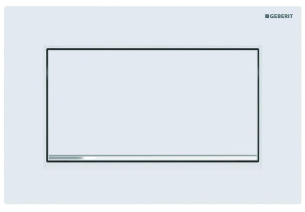 115.893.JT.1 Смывная клавиша Sigma 30 NEW смыв-стоп к 111.300/350/361/362/380/390/796 не оставляет отпечатков пальцев, белый мат/глянц хром/белый мат. Фото 1