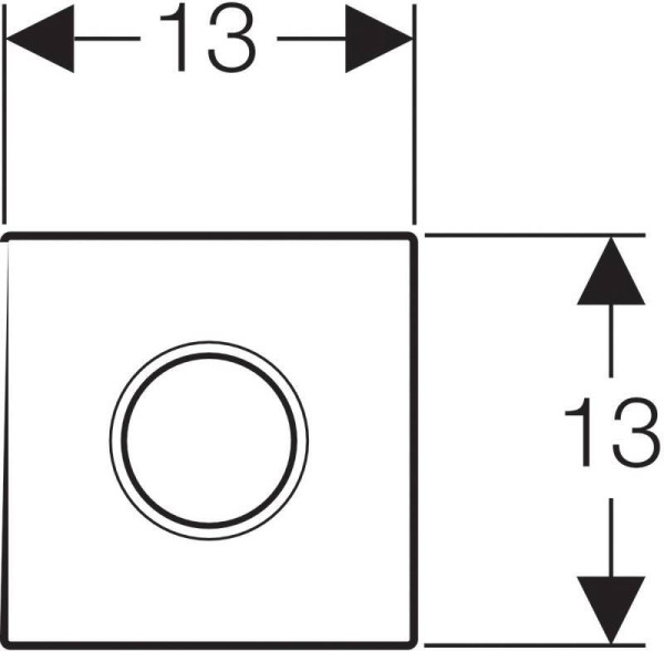 116.031.21.5 HyTroniс, ИК привод смыва "Sigma 01" для писсуара, батарея 1,5В, хром.глян.. Фото 2