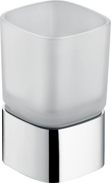 11650019001 ELEGANCE Стакан настольный, матовый хрусталь, хром. Фото 1