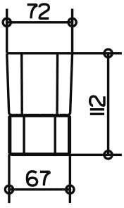 11650019001 ELEGANCE Стакан настольный, матовый хрусталь, хром. Фото 2