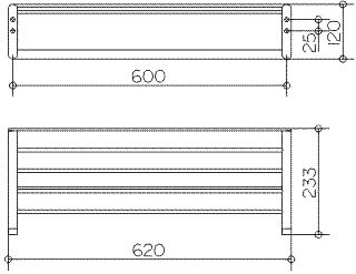 11675010000 ELEGANCE Полка для полотенец 620мм, хром. Фото 2