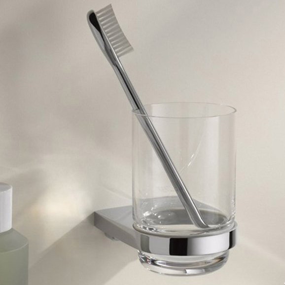 12750019000 COLLECTION MOLL Держатель стакана, в комплекте с хрустальным стаканом, хром. Фото 2