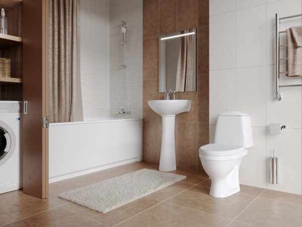 131112S0011B0 Умывальник Соната с переливом белый 540х485. Фото 2