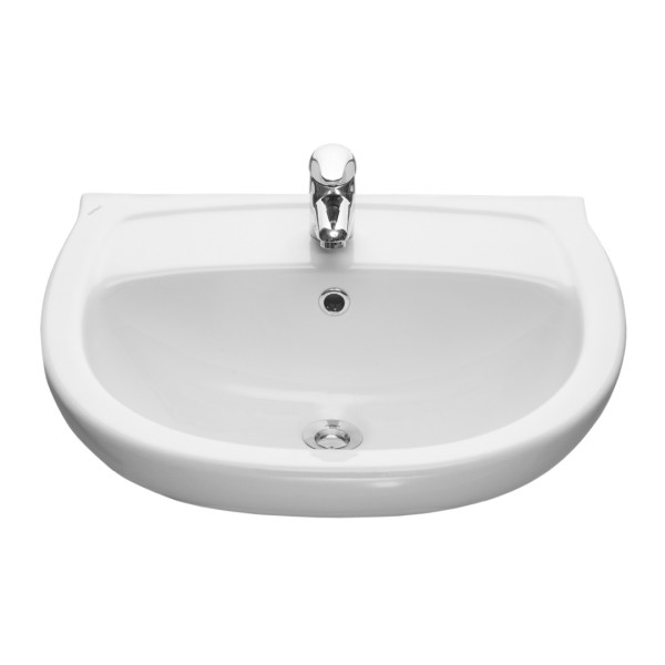 131115S0011B0 Умывальник Версия с переливом белый 565х455. Фото 1