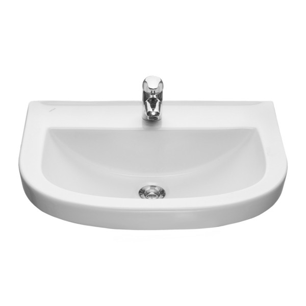 131155S0010B0 Умывальник Pro белый (требуются кронштейны 1.8937.1.S99.980.5) 565х425. Фото 1