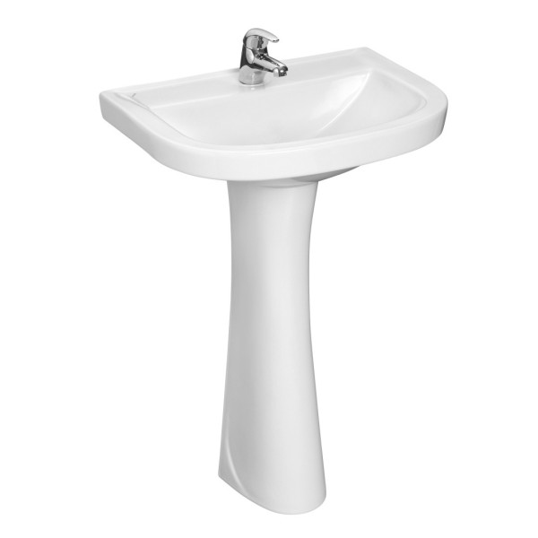 131155S0010B0 Умывальник Pro белый (требуются кронштейны 1.8937.1.S99.980.5) 565х425. Фото 2