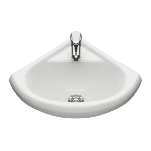 131309S0010B0 Рукомойник Радиан белый угловой 33х405. Фото 1