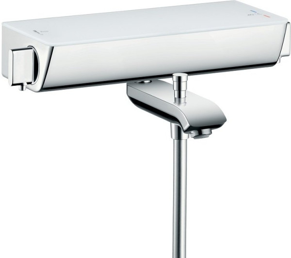 13141400 HG Ecostat Select термостатический смеситель для ванны, белый/хром. Фото 1