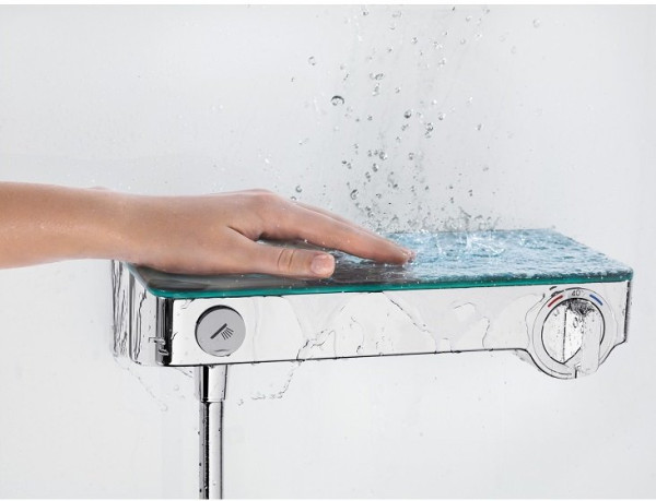 13171400 HG Ecostat Select термостатический смеситель для душа с кнопками управления, белыйхром. Фото 7