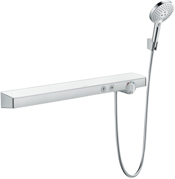 13184400 HG ShowerTabletSelect 700 термостатический смеситель для душа белый/хром. Фото 6