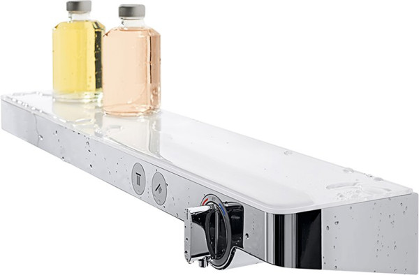 13184400 HG ShowerTabletSelect 700 термостатический смеситель для душа белый/хром. Фото 8