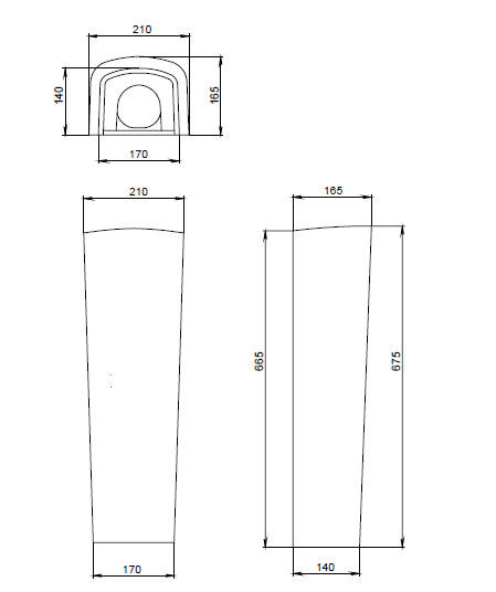 136008S0000B0 Пьедестал Орион белый. Фото 1