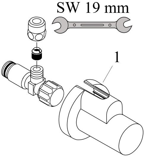 13954000 HG угловой вентиль. Фото 4
