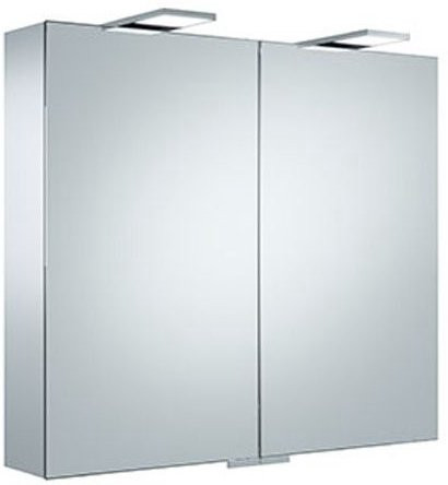 14403171301 ROYAL 15 Зеркальный шкаф 800x150x720 мм, 2 распашные дверцы с двусторонним озеркаливанием, с подсветкой. Фото 1