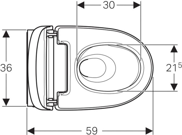 146.214.11.1 AquaClean Mera Comfort подвесной унитаз-биде, белый. Фото 8