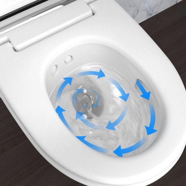 146.214.21.1 AquaClean Mera Comfort подвесной унитаз-биде, хромированная вставка. Фото 4