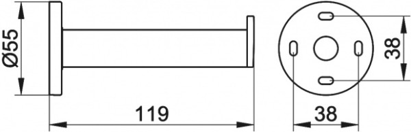 14963370000 PLAN Держатель для запасного рулона, чёрный матовый. Фото 3