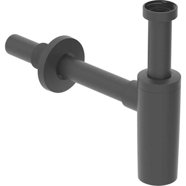 151.034.14.1 Сифон для раковины черный матовый 32 мм. Фото 1