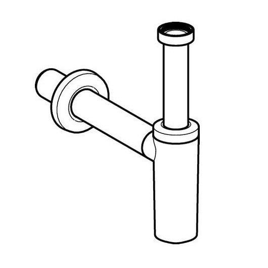 151.034.21.1 сифон для раковины хром 32 мм. Фото 2