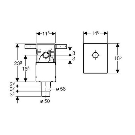 151.120.21.1 сифон внутристенный хром. Фото 5