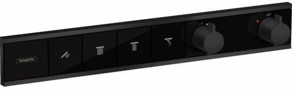 15382670 HG RainSelect термостатический смеситель для душа (внешняя часть) матовый черный. Фото 1