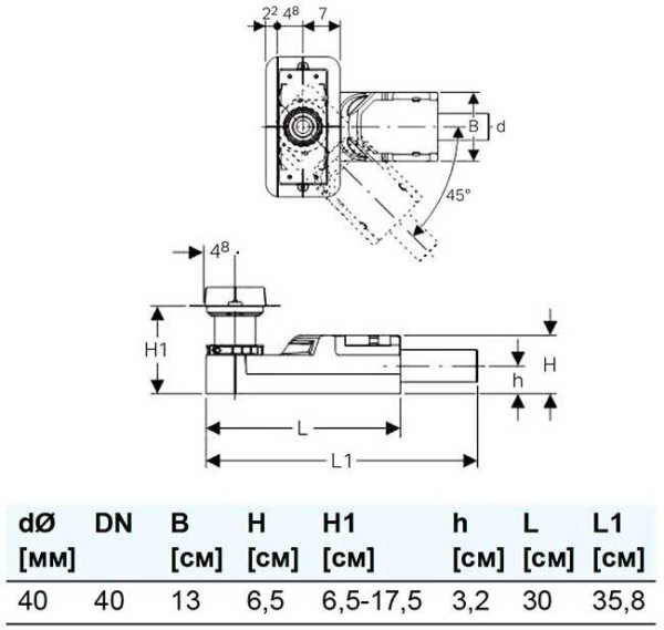 154.152.00.1 CleanLine корпус дренажных каналов, монтажная высота от 65 мм. Фото 2