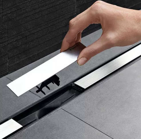 154.450.KS.1 Дренажный канал Geberit CleanLine20: L=30-90см, нержавейка/нержавейка. Фото 3