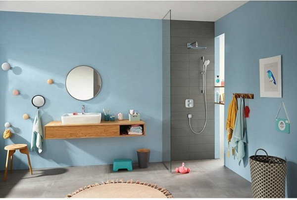 15708000 HG Ecostat E термостатический смеситель для душа (внешняя часть). Фото 5