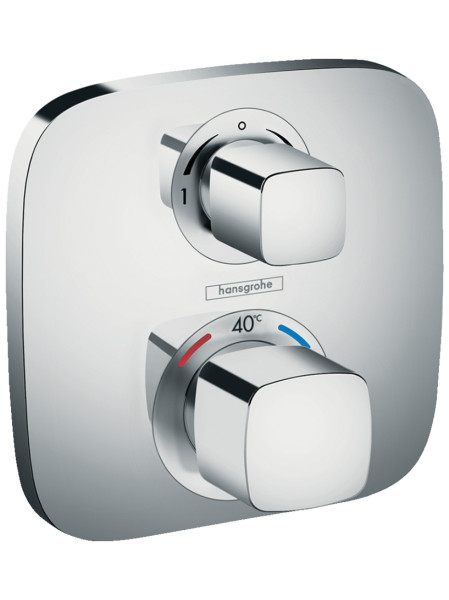 15708000S Set HG Ecostat E термостатический смеситель для душа (15708000+01800180). Фото 2