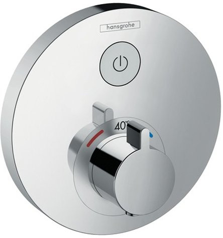 15744000 HG ShowerSelect S термостатический смеситель с запорным вентилем (внешняя часть). Фото 1