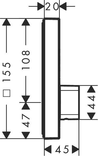 15768000 HG ShowerSelect смеситель для ванны (внешняя часть). Фото 2