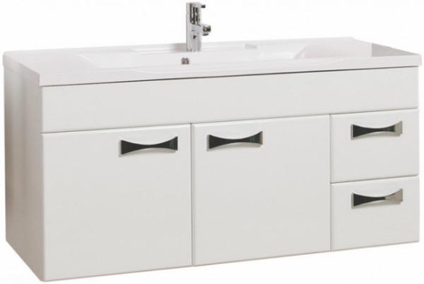 1A1106K2DR010 Набор: 1A110601DR010 Тумба-умывальник Диор 120 / 1A729631AG010 Раковина Айрис120. Фото 1