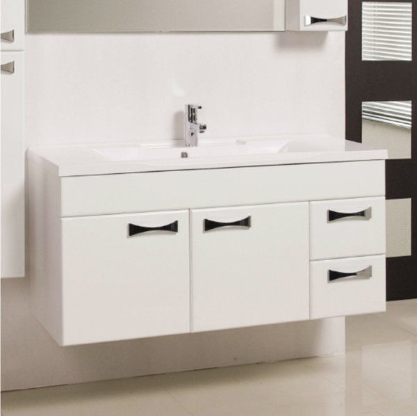 1A1106K2DR010 Набор: 1A110601DR010 Тумба-умывальник Диор 120 / 1A729631AG010 Раковина Айрис120. Фото 3