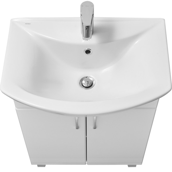 1A1228K1ON010 Набор: 1A122801ON010 Тумба Онда 60 / 131203S0011B0 умывальник Грация с переливом белый 60. Фото 4