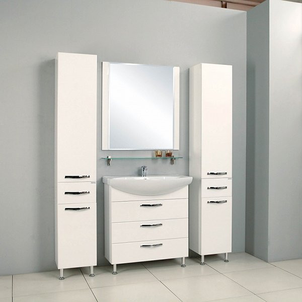 1A124303AA010 Шкаф-колонна Ария Н белый. Фото 2