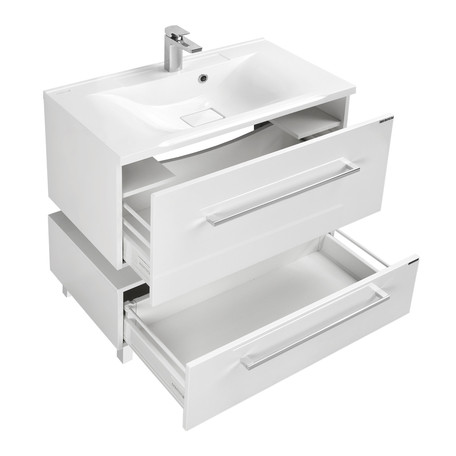 1A1269K5MA010 Набор: 1A126901MA010 Тумба-умывальник Мадрид 100 М / 1A723031AG010 Раковина Айрис 100. Фото 2