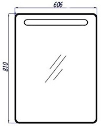 1A135302AM01R Зеркальный шкаф Америна 60 (правый). Фото 2