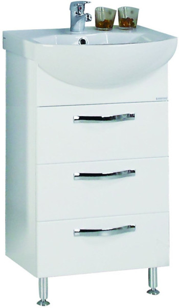 1A1402K0AA010 Набор: 1A140201AA010 Тумба-умывальник Ария 50 Н/ 1WH207781 Раковина Смайл-50. Фото 1