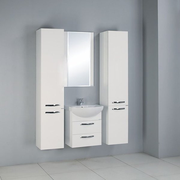 1A1408K0AA010 Набор: 1A140801AA010 Тумба-умывальник подвесная Ария 80 М / 1WH207783 Раковина Смайл-80. Фото 2