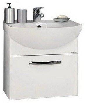 1A1417K0AA010 Набор: 1A141701AA010 Тумба-умывальник подвесная Ария 80/ 1WH207783 Раковина Смайл-80. Фото 1