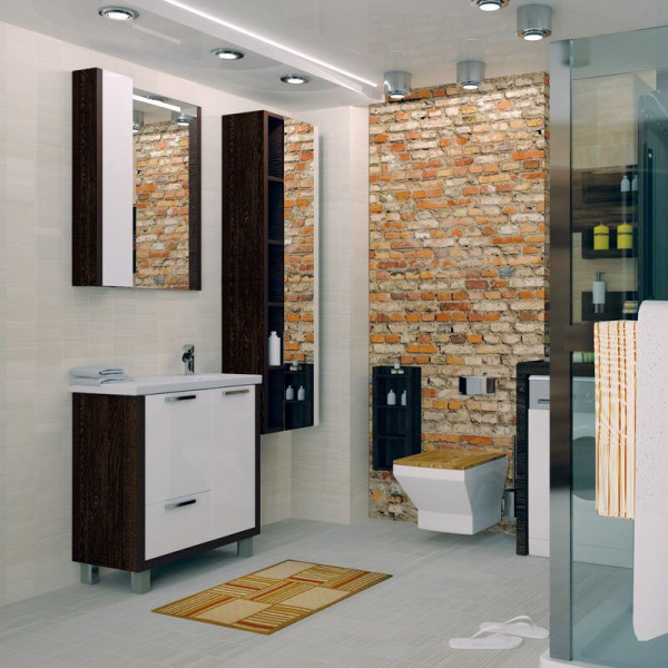 1A176702BR500 Зер-шкаф Брайтон 100 венге. Фото 3