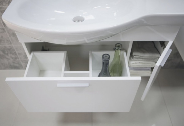 1A1884K0ND010 Набор: 1A188401ND010 Тумба-умывальник Инди 80/ 1WH110228 Раковина Коралл-83 п/крыло. Фото 3