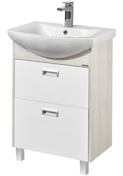 1A1966K1BAC20 Набор: 1A196601BAC20 Тумба-умывальник Бекка 60/ 1WH110246 Раковина Балтика 60. Фото 1