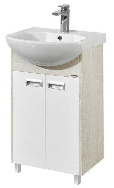 1A2108K1BAC20 Набор: 1A210801BAC20 Тумба-умывальник Бекка 50/ 1WH207781 Раковина Смайл 50. Фото 1