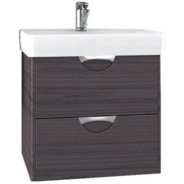 1A2117K1SIW50 Набор: 1A211701SIW50 Тумба-умывальник Сильва 50 Дуб Макиато/ 1WH302184 Раковина Нео 50. Фото 1