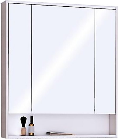 1A215302RIB90 Зер-шкаф Рико 80 Белый/Ясень фабрик. Фото 1