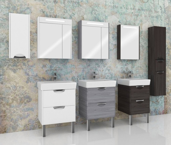 1A215502SIW5L Зеркальный шкаф Сильва 50 Дуб Макиато. Фото 2