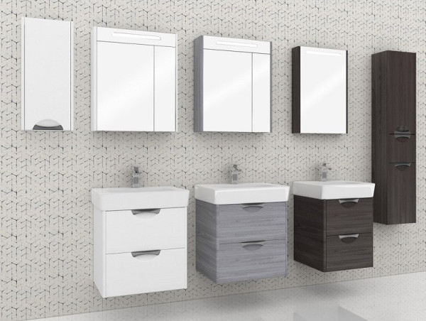 1A215502SIW5L Зеркальный шкаф Сильва 50 Дуб Макиато. Фото 3