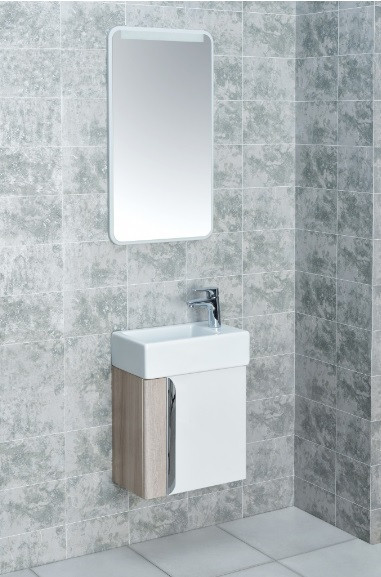 1A2214K1VTD70 Набор: 1A221401VTD70 Тумба-умывальник Вита Белый/Ясень Шимо/ 1WH301972 раковина Эрис 46. Фото 6